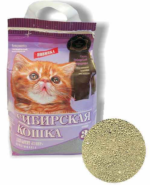 Наполнитель Сибирская кошка Для котят комкующийся