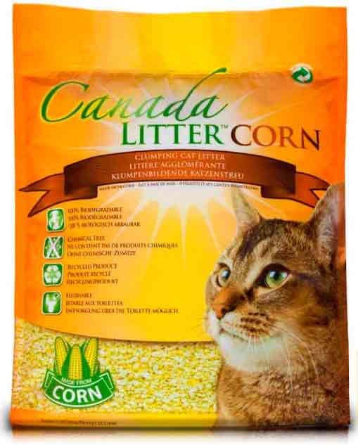 Наполниель Canada Litter комкующийся кукурузный БИО-наполнитель,  Bio Corn Clumping Litter