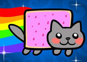 Nyan Cat - Lost in Space (игра Нян кот Потерянный в космосе)